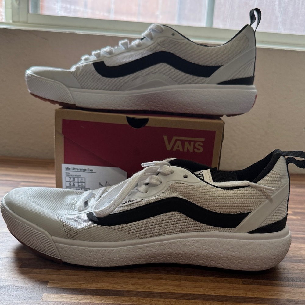 Vans Athletic Shoes - Red and White